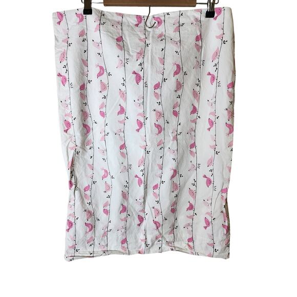 POTTERY BARN KIDS Pink Tweet Birds STANDARD Pillow Case- Qty 1 - Picture 1 of 7
